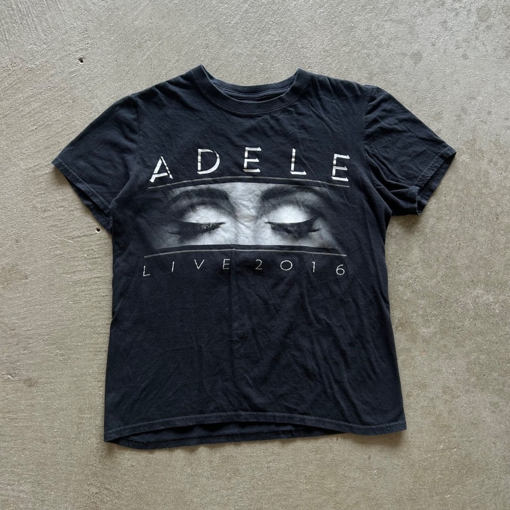 Adele Live 2016 Shirt Size Small Black Tour Concert Merch Album Pop Music